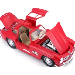 Mercedes-Benz 300 SL (1954) - W198 - Röd - Bburago - 1:24