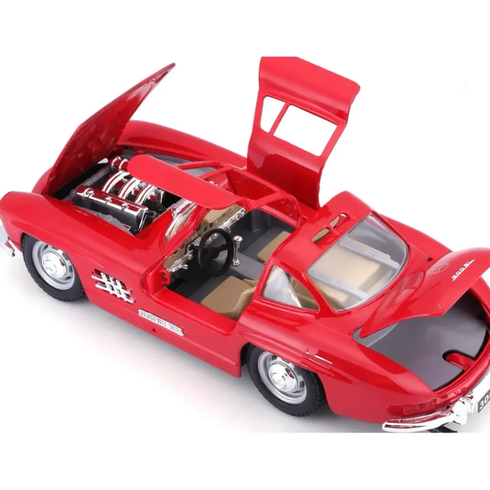 Mercedes-Benz 300 SL (1954) - W198 - Röd - Bburago - 1:24