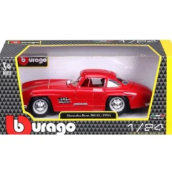 Mercedes-Benz 300 SL (1954) - W198 - Röd - Bburago - 1:24