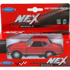 Mercedes-Benz 230 SL (W113) - Röd - Welly - 1:34