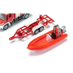 Mercedes-Benz Unimog Brandbil + Båt - 1636 - Siku - 1:87