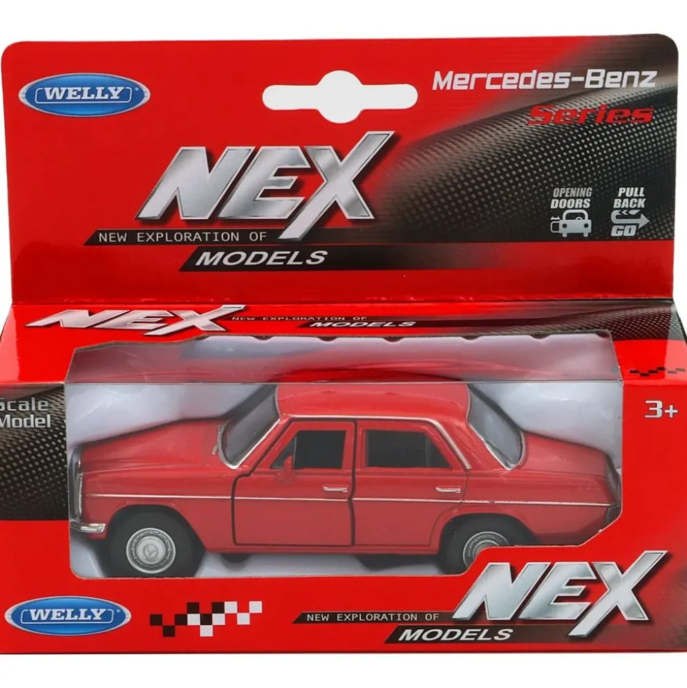Mercedes-Benz 220 (W115) - Röd - Welly - 1:34