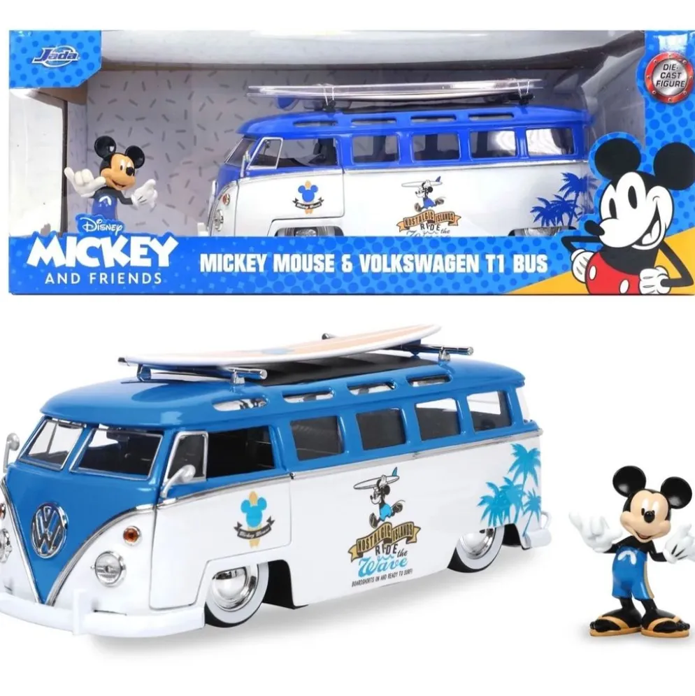 Mickey Mouse & Volkswagen T1 Bus - Jada Toys - 1:24