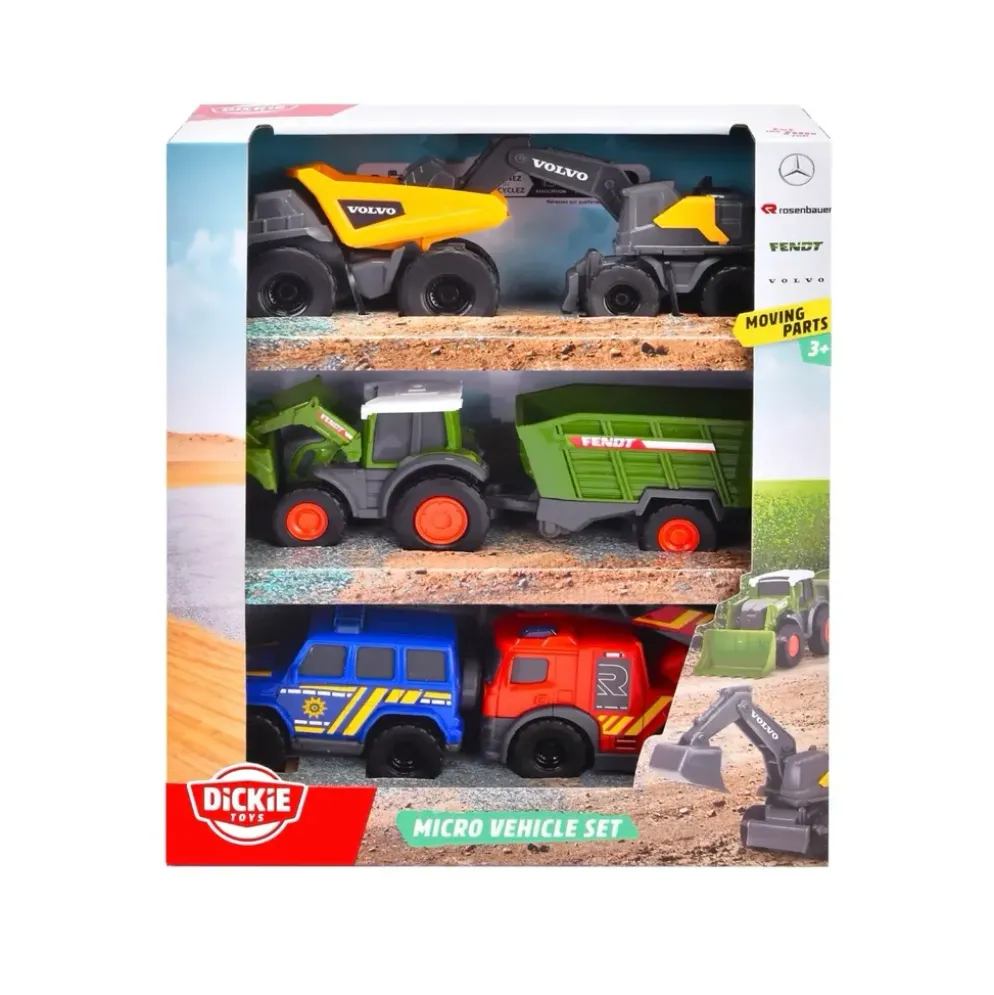 Micro Vehicle Set - Arbetsfordon - Dickie Toys
