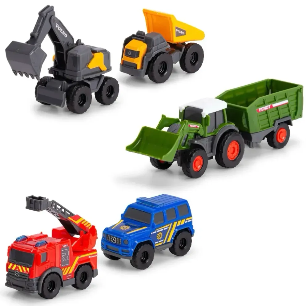 Micro Vehicle Set - Arbetsfordon - Dickie Toys