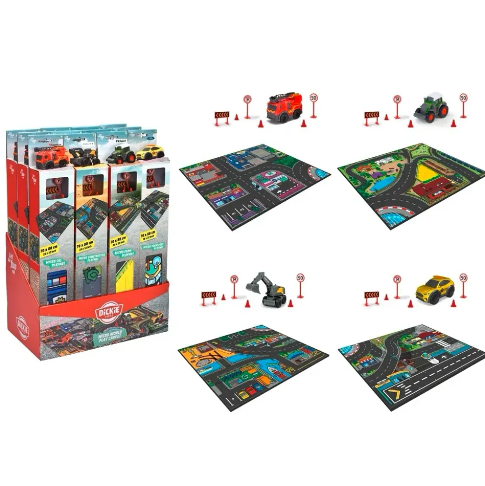 Micro World Playmat - Vägmatta - Dickie - Toys