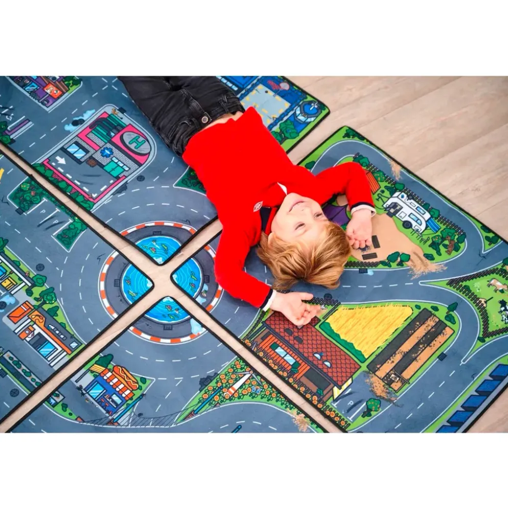 Micro World Playmat - Vägmatta - Dickie - Toys