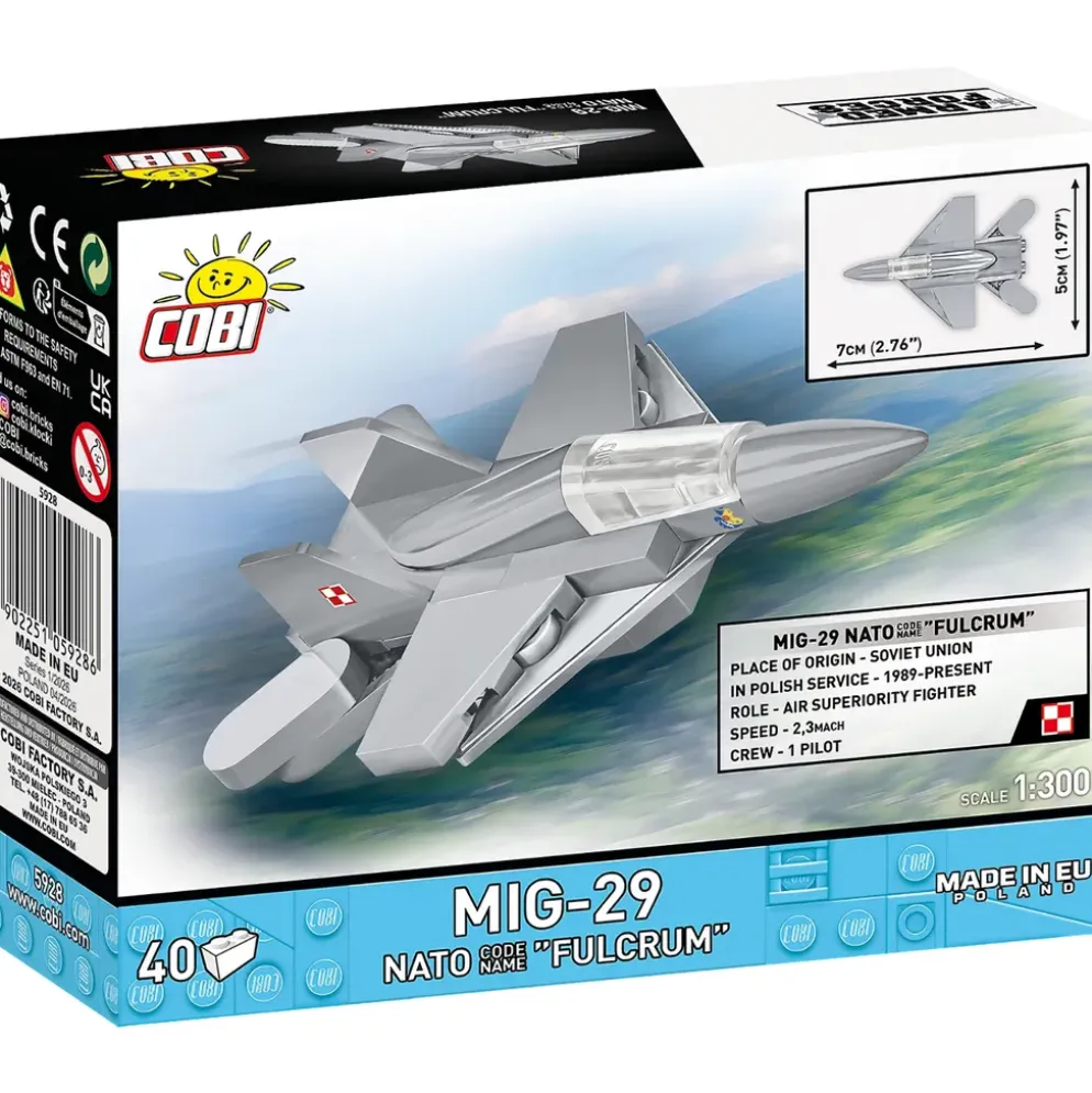 MIG-29 Nato "Fulcrum" - Klossbyggmodell - 5928 - COBI - 1:300