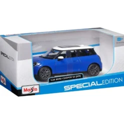 Mini Cooper SE (J01) - Blå / Vit - 2024 - Maisto - 1:24
