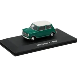 Mini Cooper S - 1967 - Grön och Vit - Hachette - 1:43