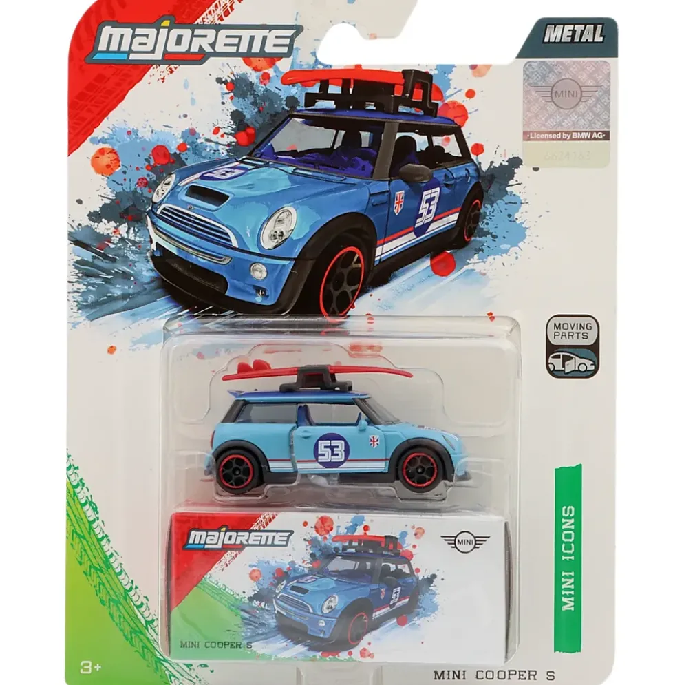 Mini Cooper S - Ljusblå - Mini Deluxe Cars - Majorette