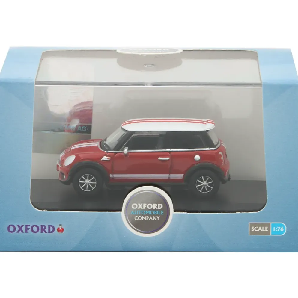 Mini Cooper S - Röd/Vit - Oxford - 1:76