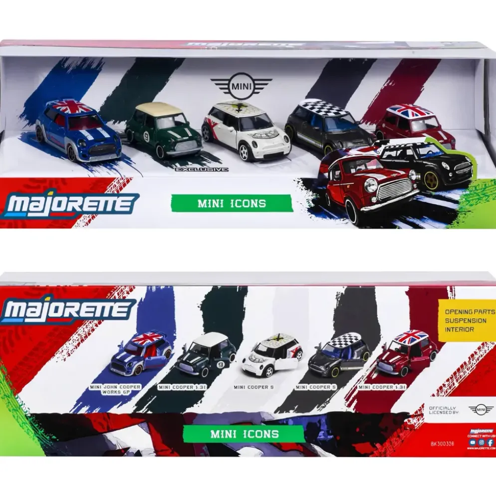 Mini Giftpack med fem Mini Coopers - Majorette