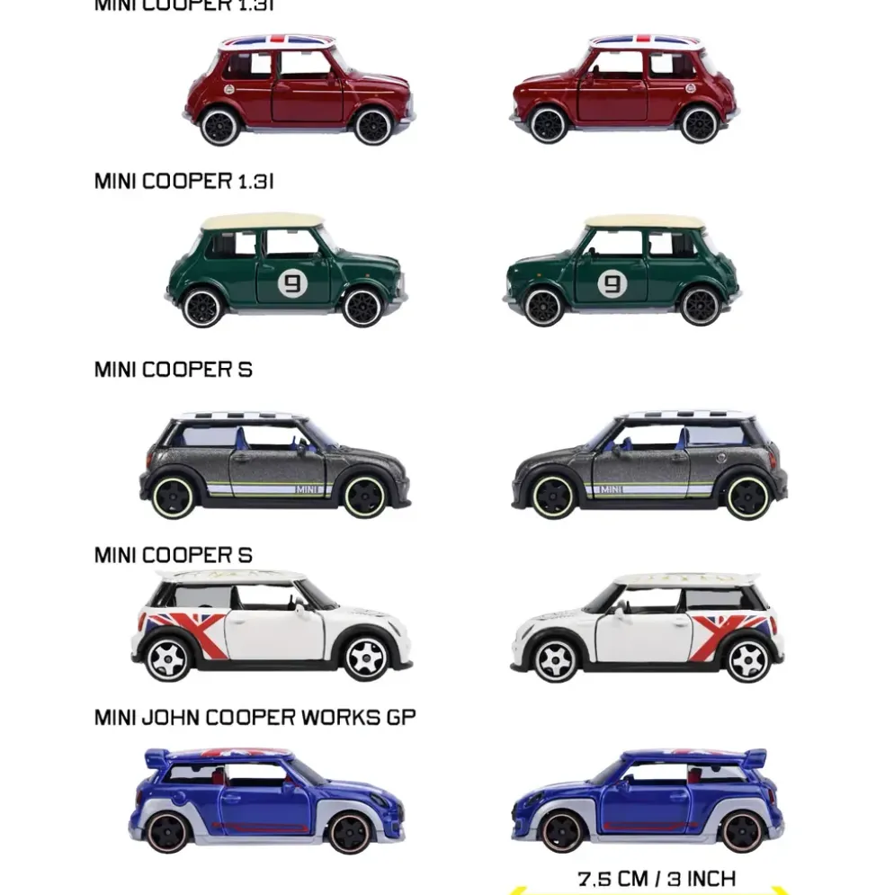Mini Giftpack med fem Mini Coopers - Majorette