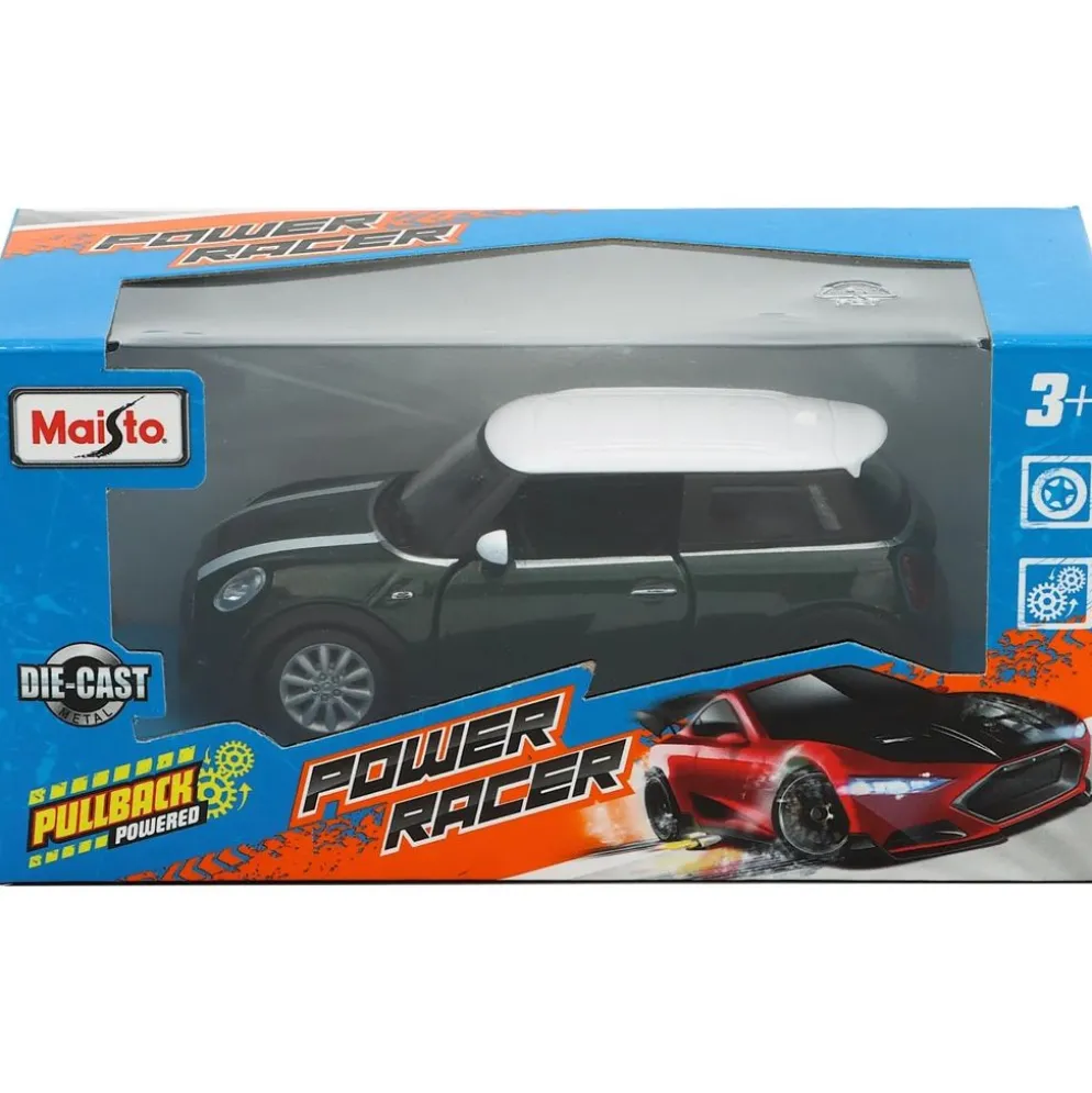 Mini - Grön - Pullback - Power Racer - Maisto - 10 cm