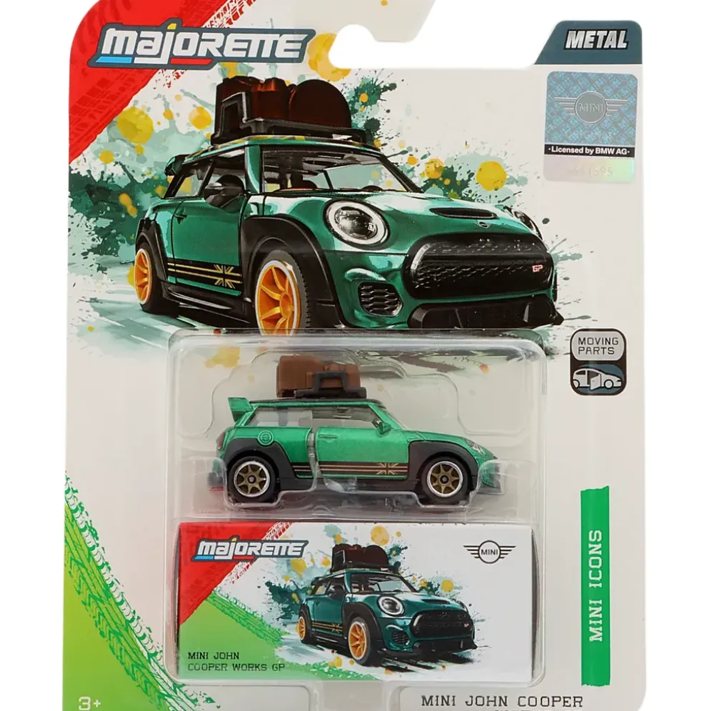 Mini John Cooper Works GP - Grön / Svart - Mini Deluxe Cars - Majorette