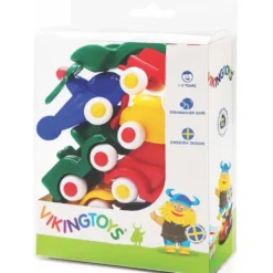 Miniknubbisar - 7 st - Röd, blå, grön, gul - Viking Toys