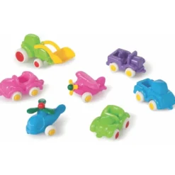 Miniknubbisar - 7 st - Rosa, lila, blå, grön - Viking Toys