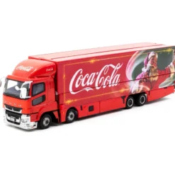 Mitsubishi Fuso Super Great Coca-Cola Santa Truck - Röd - Tarmac Works - 1:64