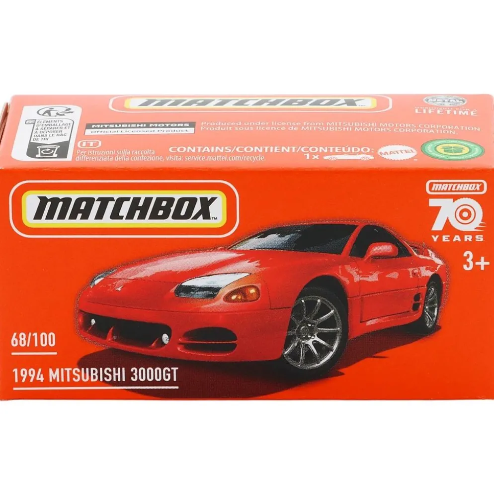 1994 Mitsubishi 3000GT - Röd - Power Grab - Matchbox