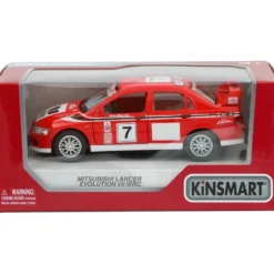Mitsubishi Lancer Evolution VII WRC - Röd - Kinsmart - 1:36