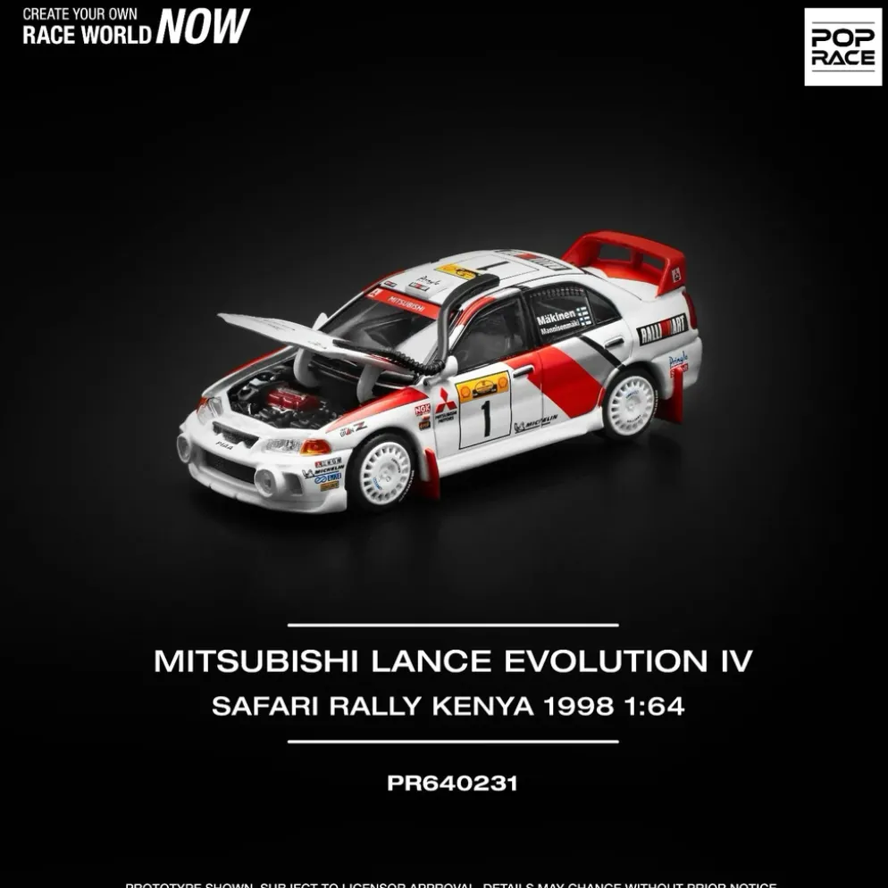 Mitsubishi Lancer Evolution IV - Safari Rally Kenya 1998 - 231 - Pop Race - 1:64