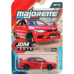 Mitsubishi Lancer Evolution 9 - Röd - JDM Legends - Majorette - 7 cm