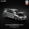 Mitsubishi Lancer Evolution IV - Silver - Pop Race - 1:64