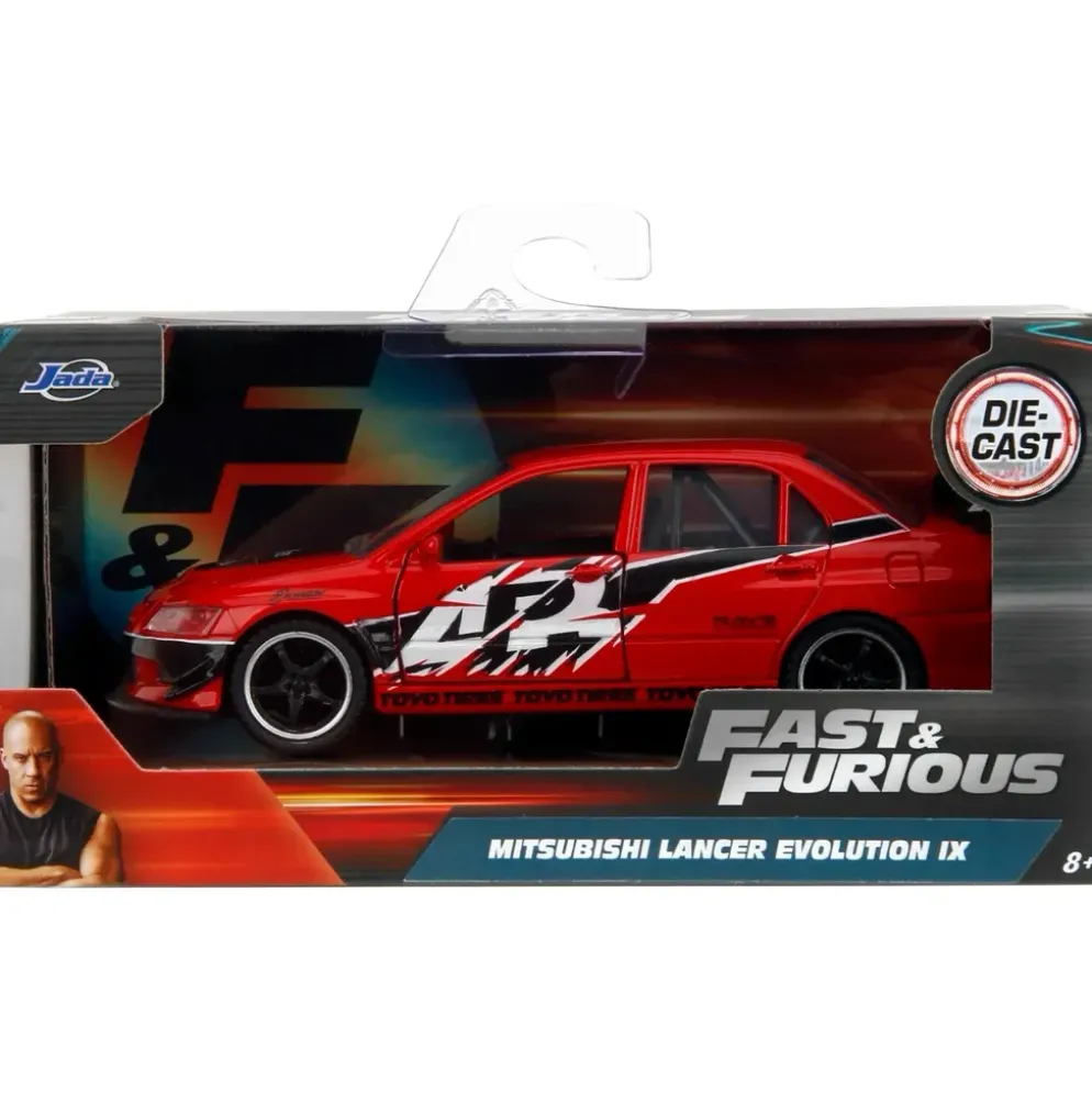 Mitsubishi Lancer Evolution IX - Röd - Fast & Furious - Jada