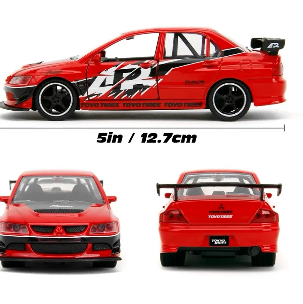 Mitsubishi Lancer Evolution IX - Röd - Fast & Furious - Jada