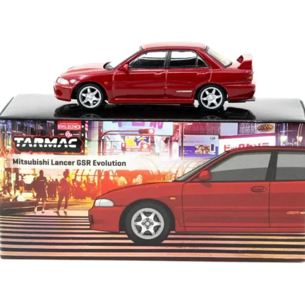 Mitsubishi Lancer GSR Evolution - Röd - Tarmac Works - 1:64