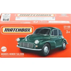 Morris Minor Saloon - Grön - Power Grab - Matchbox