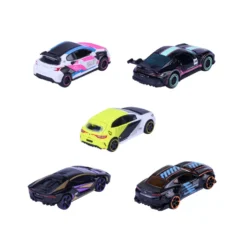 Neon Racers - 5-pack med leksaksbilar - Giftpack - Majorette