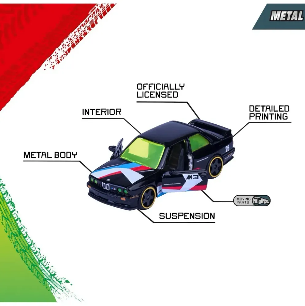 Neon Racers - Storpack med 13 bilar - Majorette
