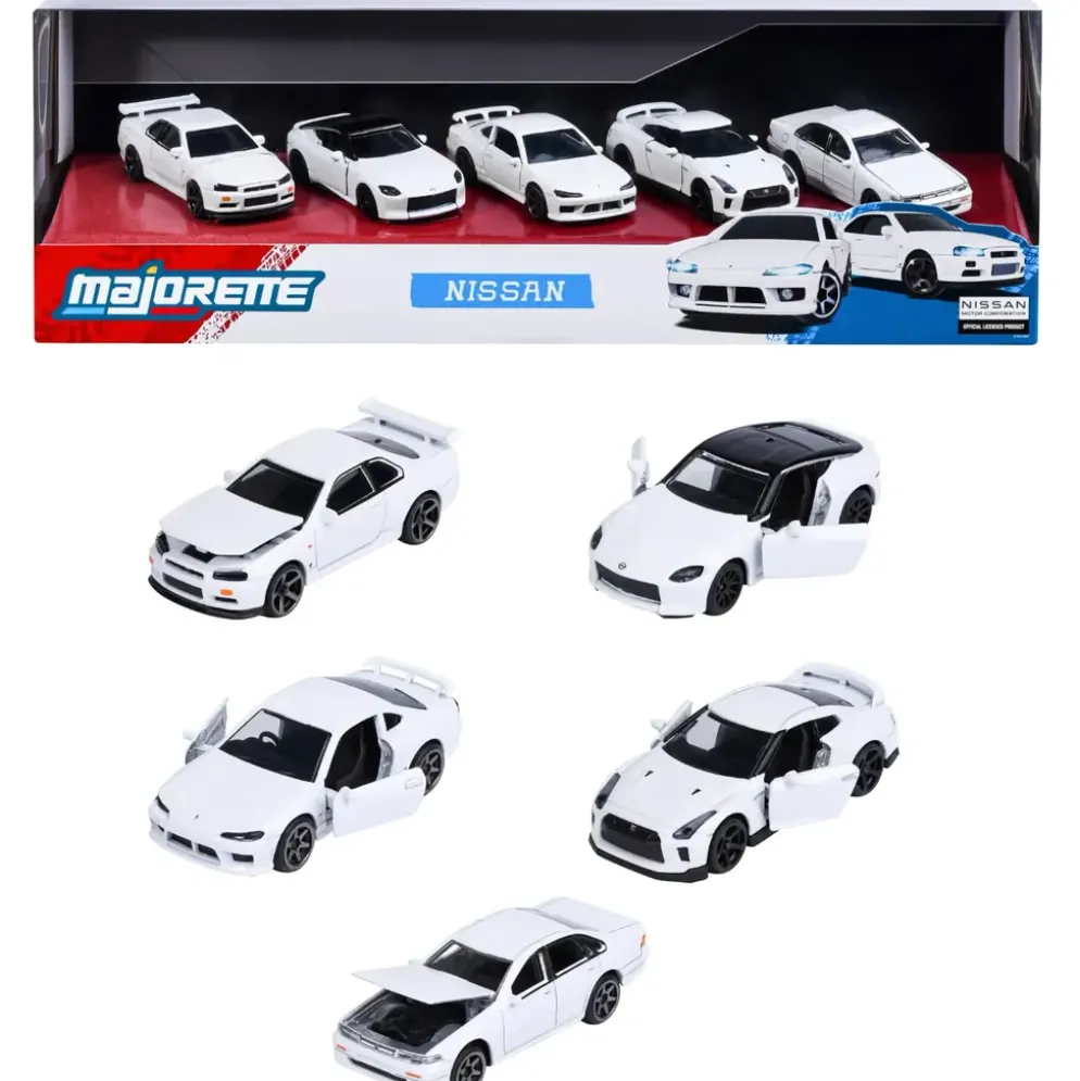 Nissan Giftpack med fem leksaksbilar - Majorette