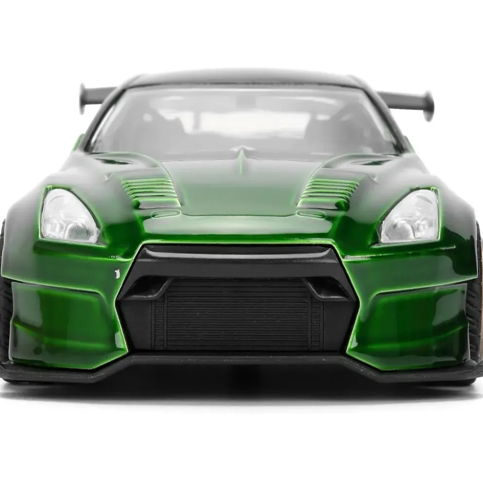 2009 Nissan GT-R (R35) Ben Sopra - Grön - Pink Slips - Jada - 13 cm