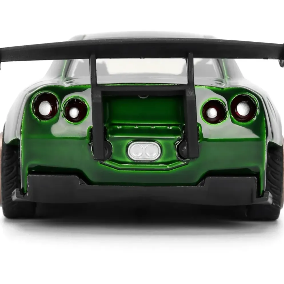 2009 Nissan GT-R (R35) Ben Sopra - Grön - Pink Slips - Jada - 13 cm
