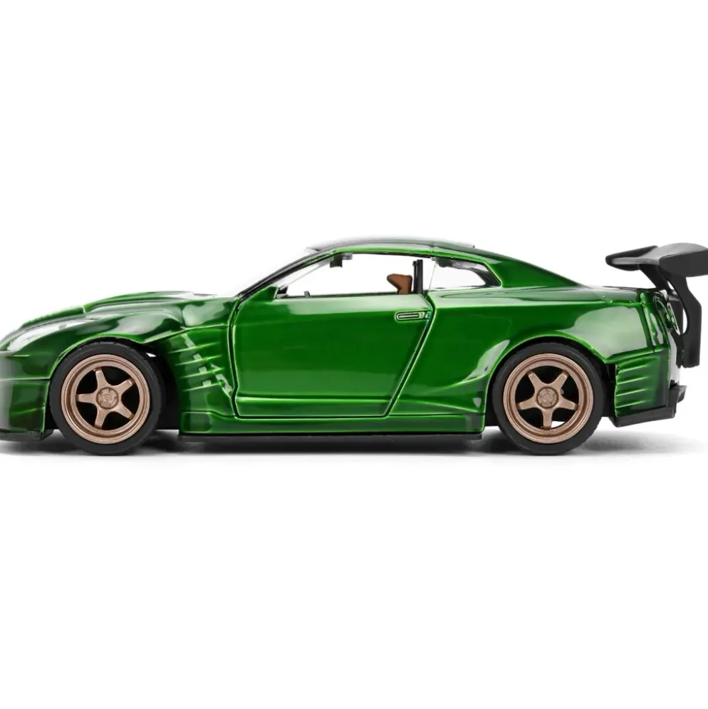 2009 Nissan GT-R (R35) Ben Sopra - Grön - Pink Slips - Jada - 13 cm