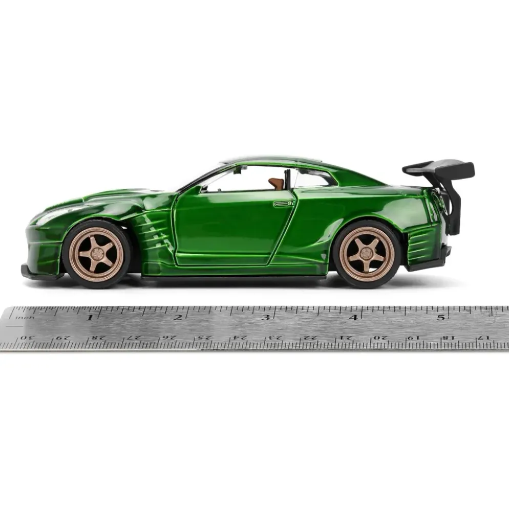 2009 Nissan GT-R (R35) Ben Sopra - Grön - Pink Slips - Jada - 13 cm