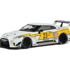 Nissan GT-R (R35) LWBK - 2019 - Vit / Gul - Solido - 1:43