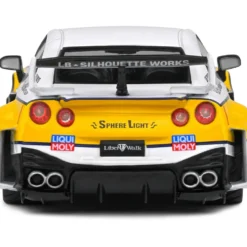 Nissan GT-R (R35) LWBK - 2019 - Vit / Gul - Solido - 1:43