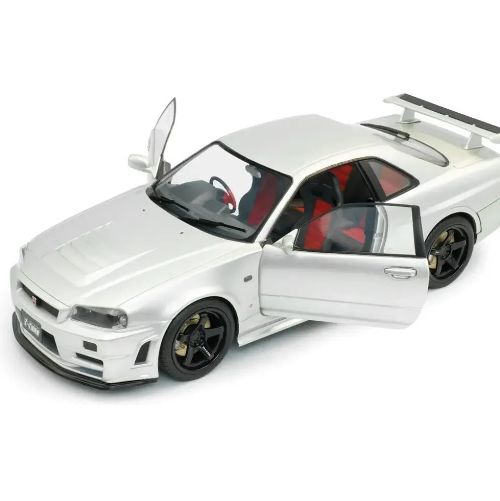 Nissan Skyline GT-R (BNR34) Nismo Parts - Silver - 1999 - Solido - 1:18