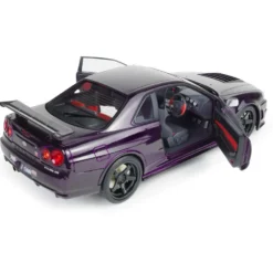Nissan Skyline GT-R (BNR34) Z-Tune - Lila - 1999 - Solido - 1:18