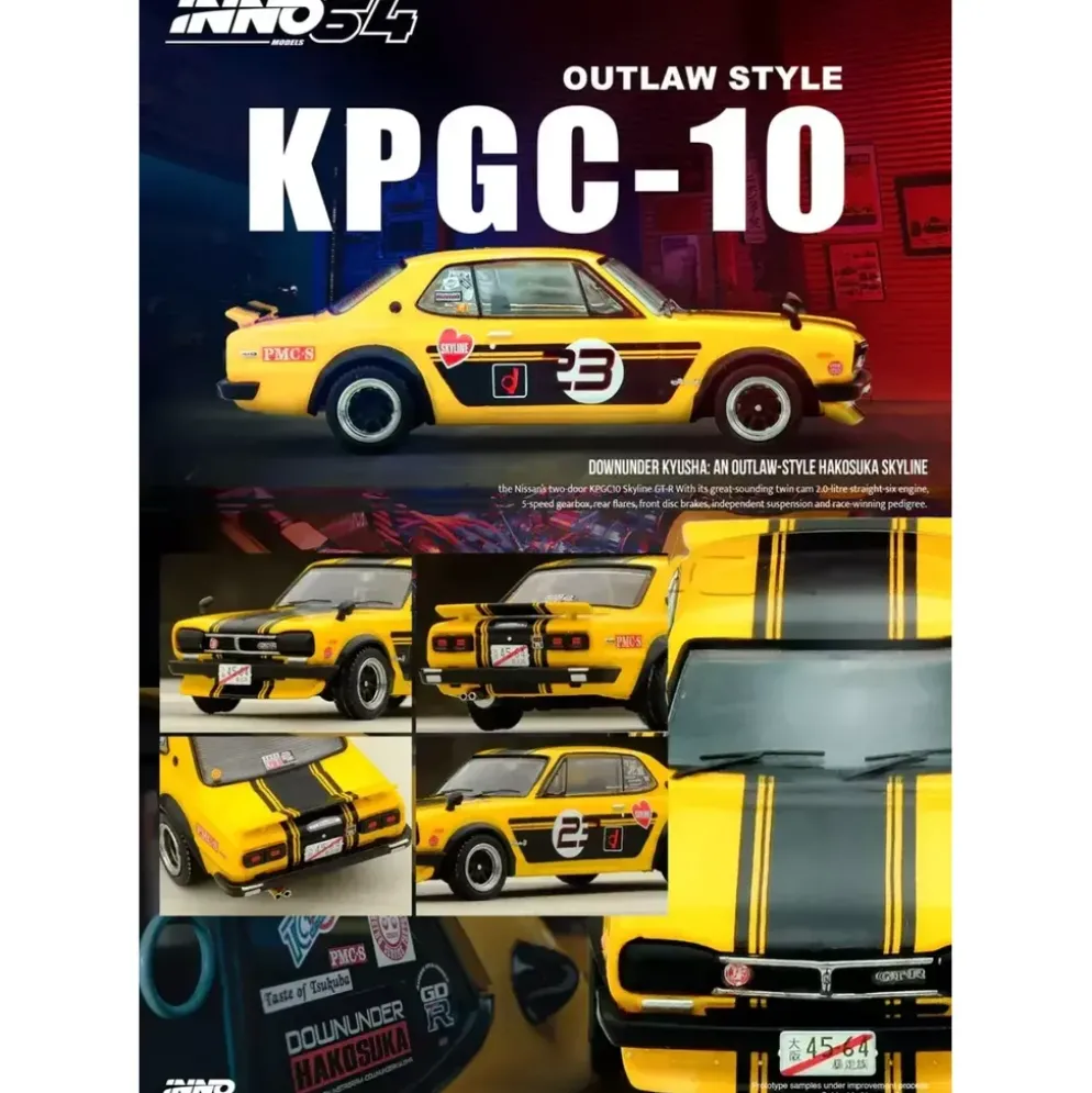 Nissan Skyline 2000 GT-R (KGC10) - Inno64 - 1:64