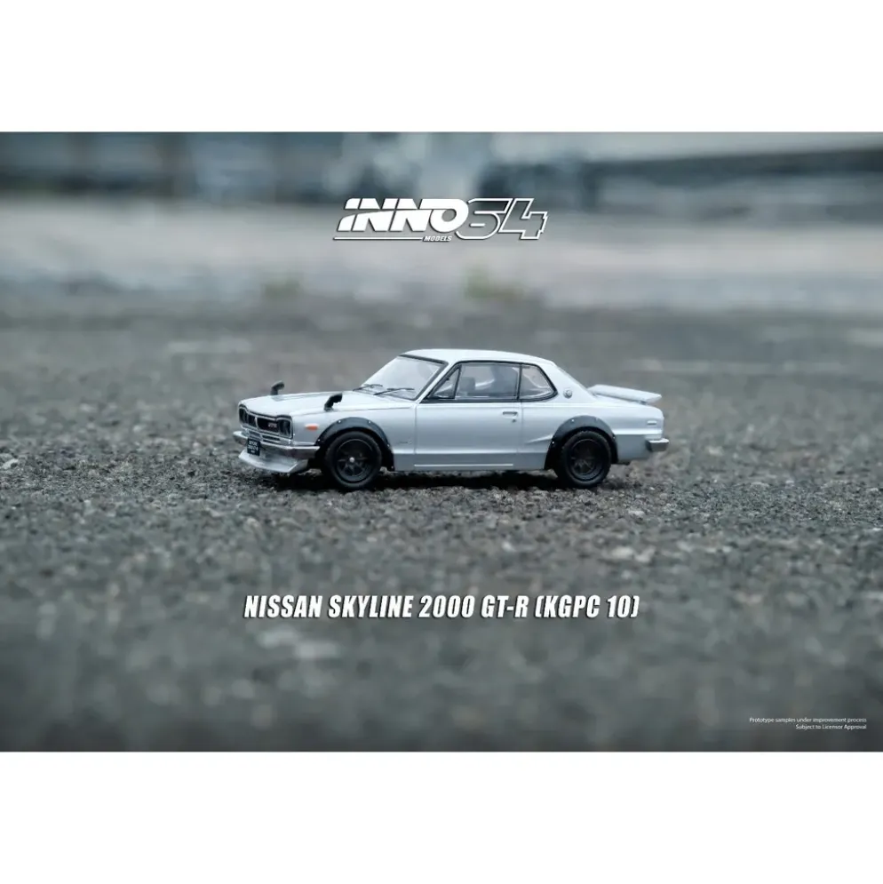 Nissan Skyline 2000 GT-R (KPGC10) - Silver - Inno64 - 1:64