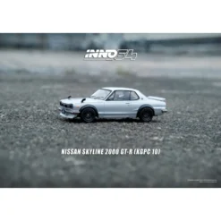 Nissan Skyline 2000 GT-R (KPGC10) - Silver - Inno64 - 1:64