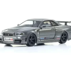 Nissan Skyline GT-R med LED-belysning - Grå- Kyosho - 1:64