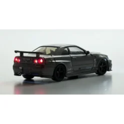 Nissan Skyline GT-R med LED-belysning - Grå- Kyosho - 1:64