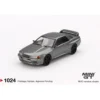 Nissan Skyline GT-R (NISMO BNR32 CRS Version) Dark Metal Gray - Grå - 1024 - Mini GT - 1:64