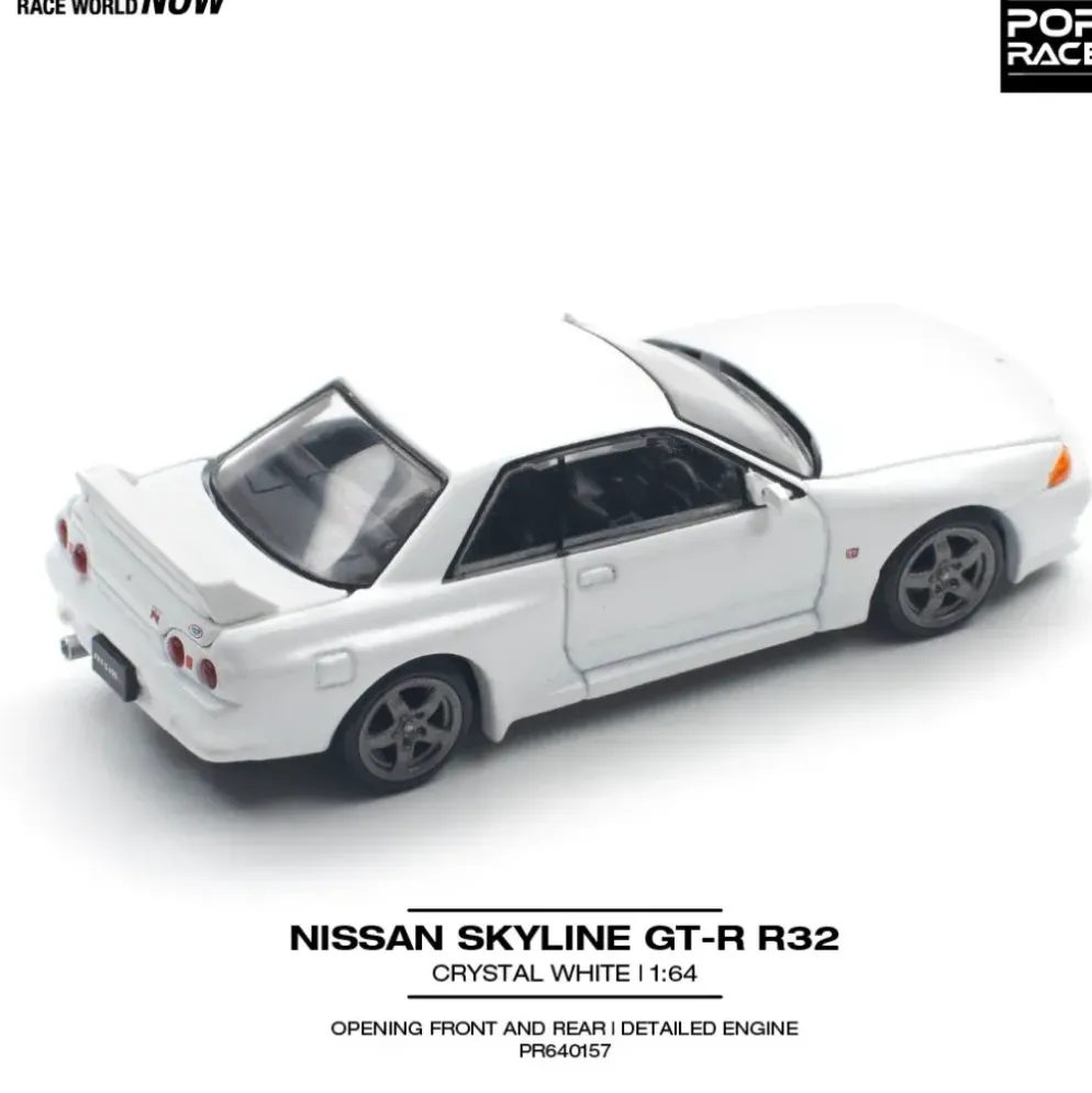 Nissan Skyline GT-R (R32) - Crystal White - 157 - Pop Race